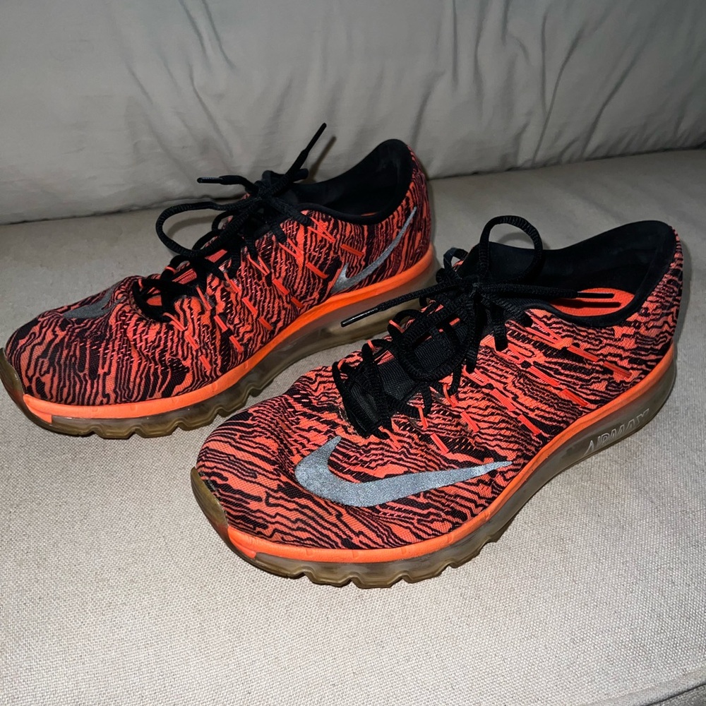 Nike Vibrant Orange and Black Athletic Shoes